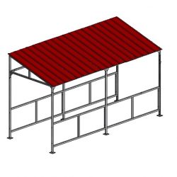 Slanted Roof Cart Corral